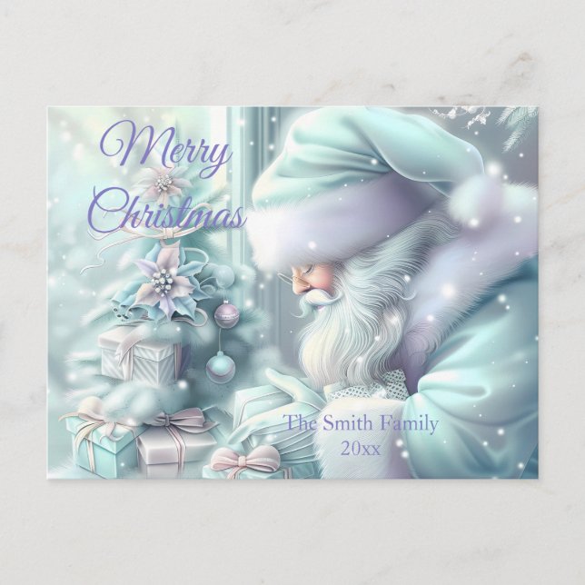 Modern Colourful Christmas Theme Postcard (Front)