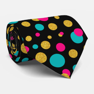 Modern Colourful Circles Seamless Pattern Tie