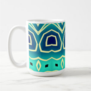 Modern colourful classic trendy pattern design cof coffee mug