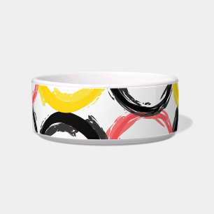 Modern, colourful, cool, unique, trendy circles bowl