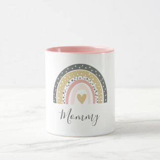 Modern Colourful Cute Rainbow Mama  Mug