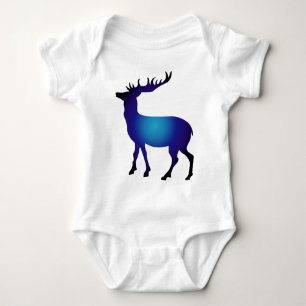Modern colourful deer baby bodysuit