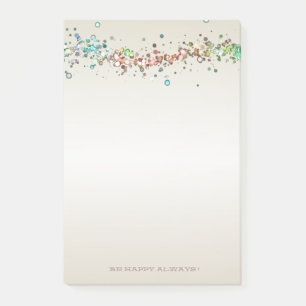 Modern Colourful Dots,Drops  -Personalised Post-it Notes
