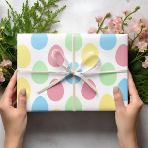 Modern Colourful Eggs Pattern   Easter  Wrapping  Paper