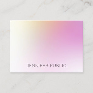 Modern Colourful Elegant Design Template Trendy Business Card