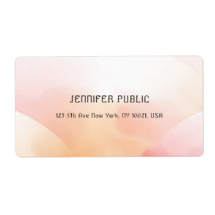 Modern Colourful Elegant Simple Shipping Address