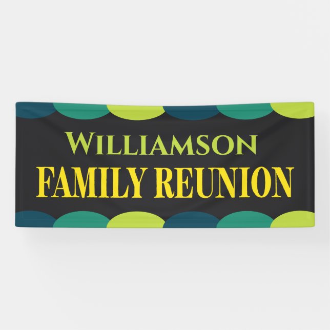 Modern Colourful Family Reunion Event Banner (Horizontal)