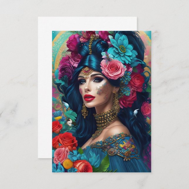 Modern Colourful Flat Card For Any Occasion (Front/Back)