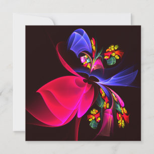 Modern Colourful Floral Abstract Art Pattern #06
