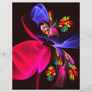 Modern Colourful Floral Abstract Art Pattern #06