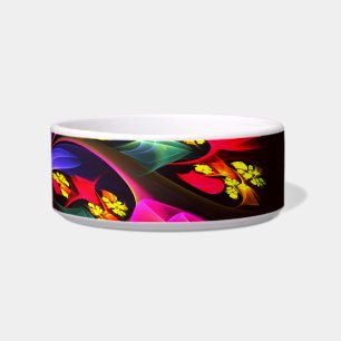 Modern Colourful Floral Abstract Art Pattern #06 Bowl