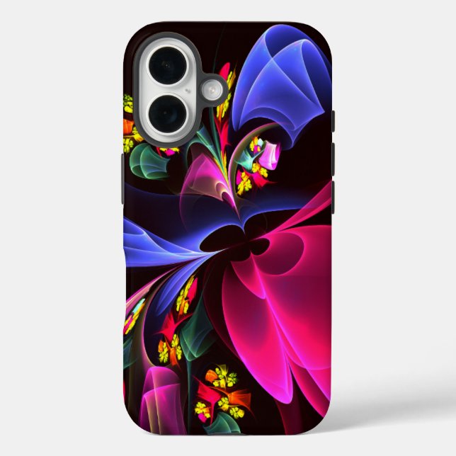 Modern Colourful Floral Abstract Art Pattern #06 Case-Mate iPhone Case (Back)