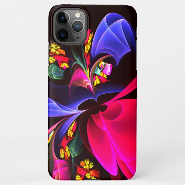 Modern Colourful Floral Abstract Art Pattern #06 iPhone Case (Back)