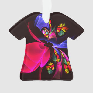 Modern Colourful Floral Abstract Art Pattern #06 Ornament