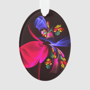 Modern Colourful Floral Abstract Art Pattern #06 Ornament