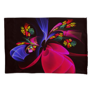 Modern Colourful Floral Abstract Art Pattern #06 Pillowcase