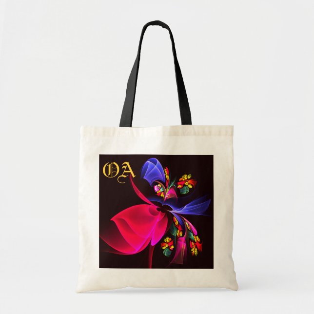 Modern Colourful Floral Abstract Art Pattern #06 Tote Bag (Front)