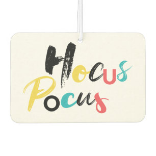 Modern, colourful, fun, cool, trendy Hocus Pocus Car Air Freshener