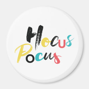 Modern, colourful, fun, cool, trendy Hocus Pocus Magnet