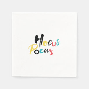 Modern, colourful, fun, cool, trendy Hocus Pocus Napkin