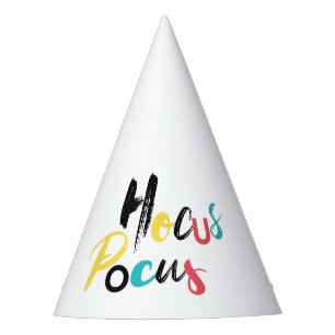Modern, colourful, fun, cool, trendy Hocus Pocus Party Hat