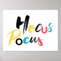 Modern, colourful, fun, cool, trendy Hocus Pocus