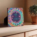 Modern Colourful Fun Inspirivity Personalised Plaque<br><div class="desc">Designed so you can add your own saying or name, this pretty Inspirivity plaque will look great in any room.. The hand-drawn artwork adds a unique and whimsical flair. Just add a name or favourite quote and it makes a great gift to give to a friend. These are great to...</div>