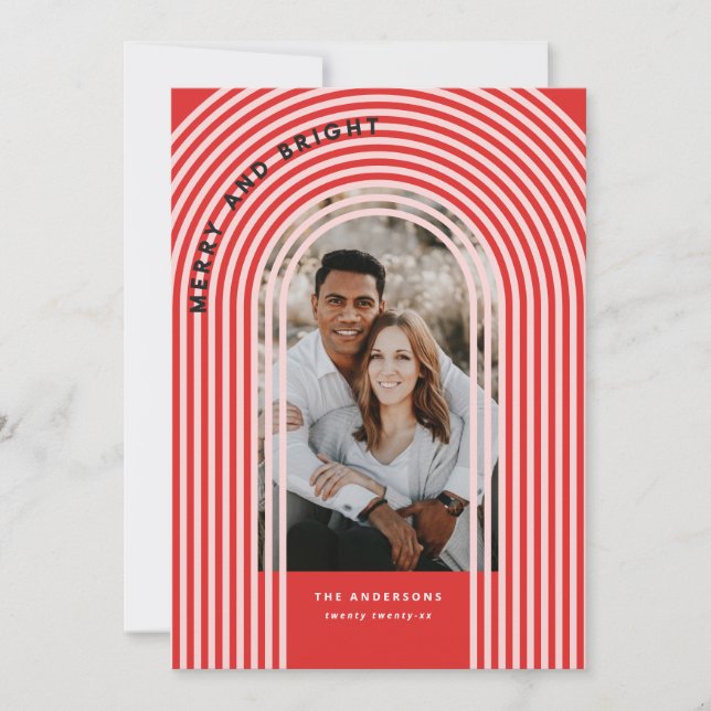 Modern colourful geometric abstract holiday photo (Front)