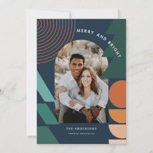 Modern colourful geometric abstract holiday photo