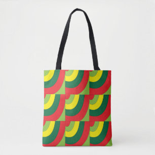 Modern Colourful Geometric Arch Pattern Tote Bag