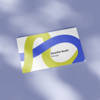 Modern Colourful Geometric Lines Business Card