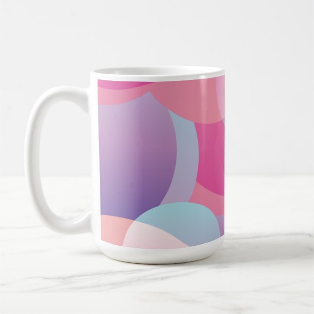 Modern Colourful Geometric Pattern  Coffee Mug (Left)