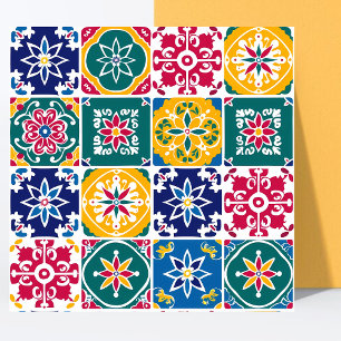 Modern Colourful geometric Pattern Mediterranean, Ceramic Tile