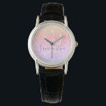 Modern Colourful Glitter Sparkles Personalised Nam Watch<br><div class="desc">Modern Colourful Glitter Sparkles Personalised Name</div>