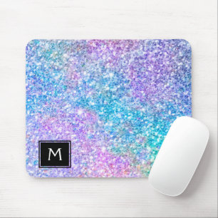 Modern Colourful Glitter With Black Accent Mouse Pad