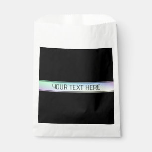 Modern Colourful Gradient & Editable Text Favour Bag