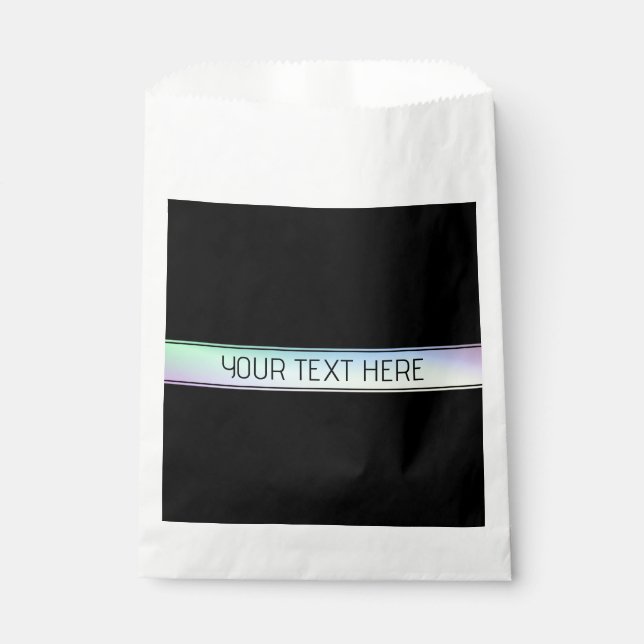 Modern Colourful Gradient & Editable Text Favour Bag (Front)