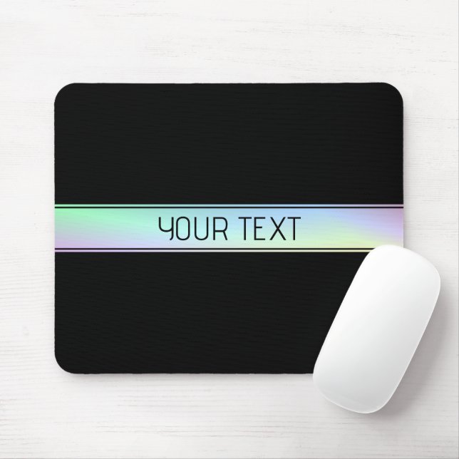 Modern Colourful Gradient & Editable Text Mouse Pad (With Mouse)