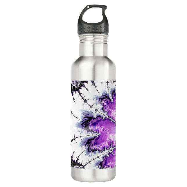 Modern Colourful Gradient Fractal Art 710 Ml Water Bottle (Front)