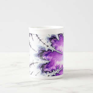 Modern Colourful Gradient Fractal Art Bone China Mug