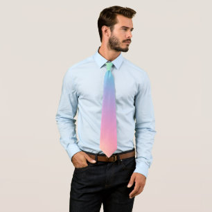 Modern colourful gradient Watercolor Rainbow Tie