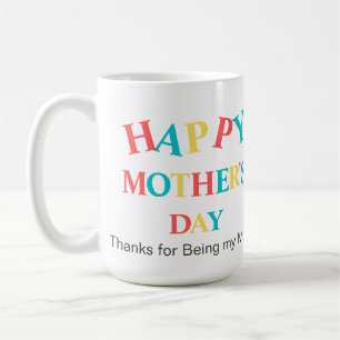 Modern Colourful Happy Mothers Day Photo  Coffee Mug