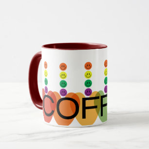Modern Colourful Heart Coffee Mug – Bright & Cheer