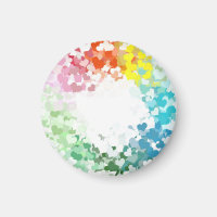 Modern Colourful Hearts Custom Blank Template