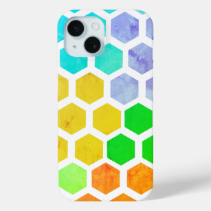 Modern Colourful Hexagonal iPhone Case