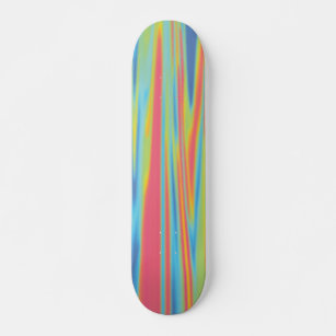 Modern Colourful Holographic Boarder Skateboard