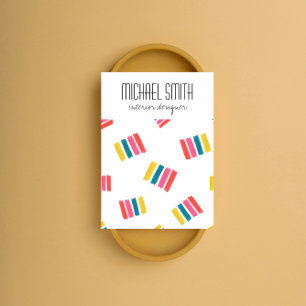 Modern Colourful Interior Designer Business Card