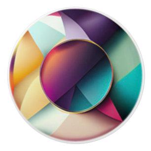 Modern Colourful Jewel Toned Ceramic Knob