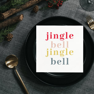 Modern Colourful Jingle Bell Jingle Bell  Napkin