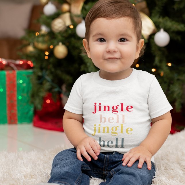 Modern Colourful Jingle Bell Jingle Bell Toddler T-Shirt (Creator Uploaded)